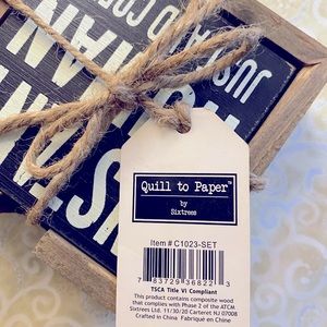 Six trees coaster set new with tags